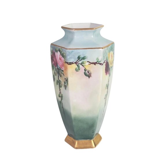 Antique Noritake Nippon Ceramic Vase Hand-Painted 1917 - Picture 5 of 9